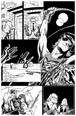 Judas Priest Comic Book Interior Page